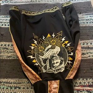 Snake Skin Roman Sculpture Zip up Hoodie